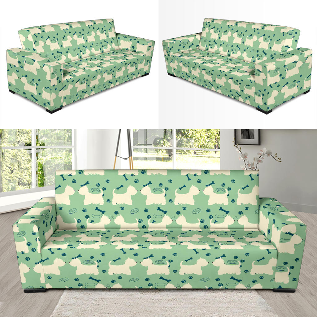 Scottish Terriers Print Design LKS302 Sofa Slipcover