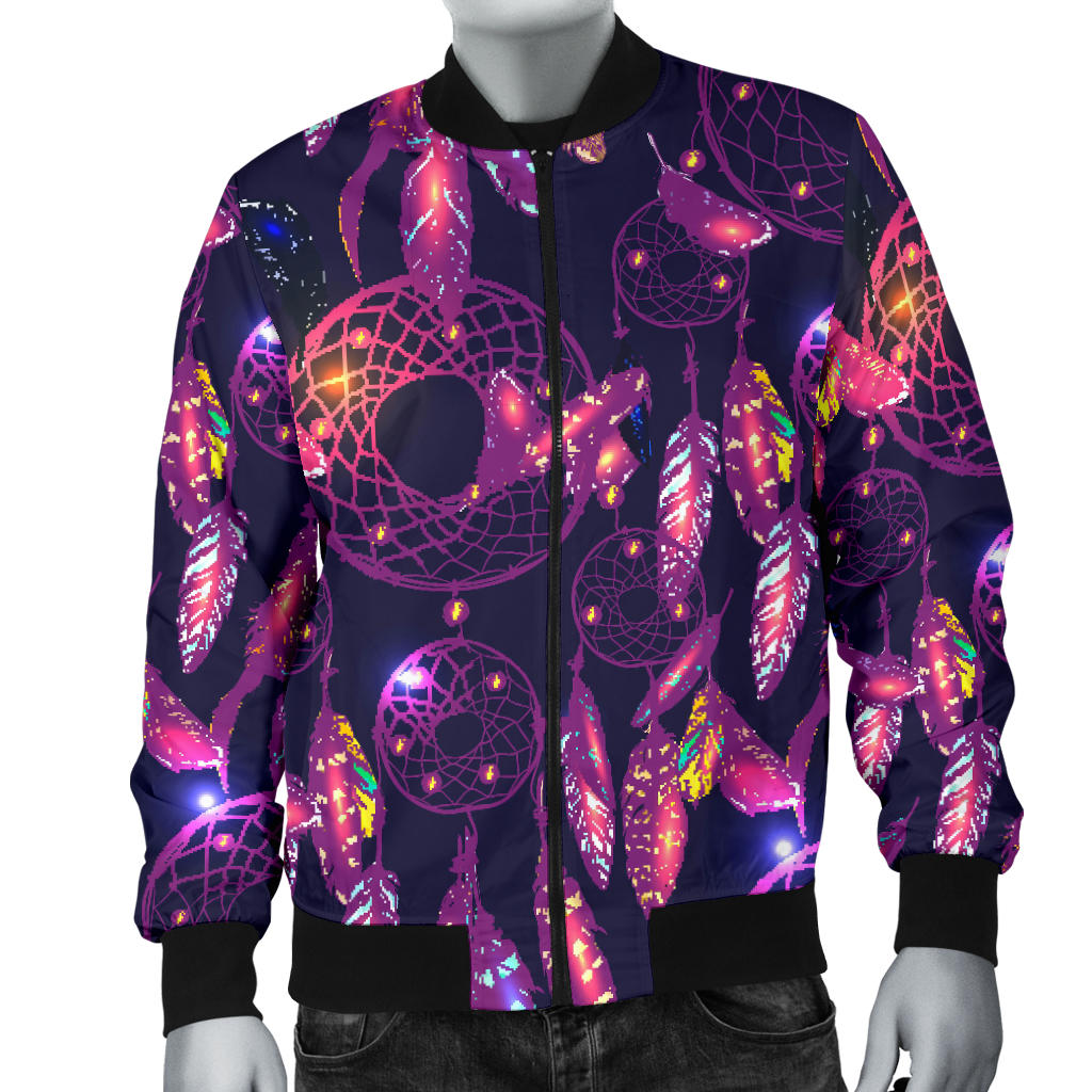 Dream catcher neon Men Bomber Jacket