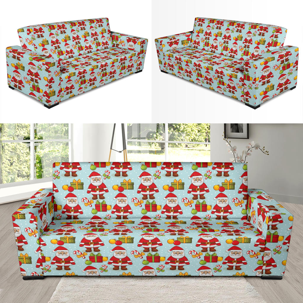 Santa Christmas Themed Print Design LKS303 Sofa Slipcover