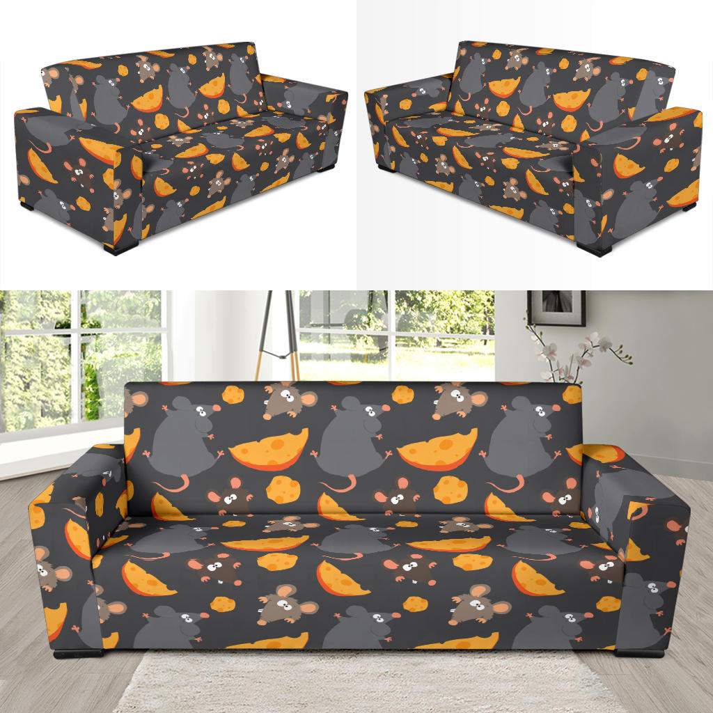 Rat Pattern Print Design 04 Sofa Slipcover