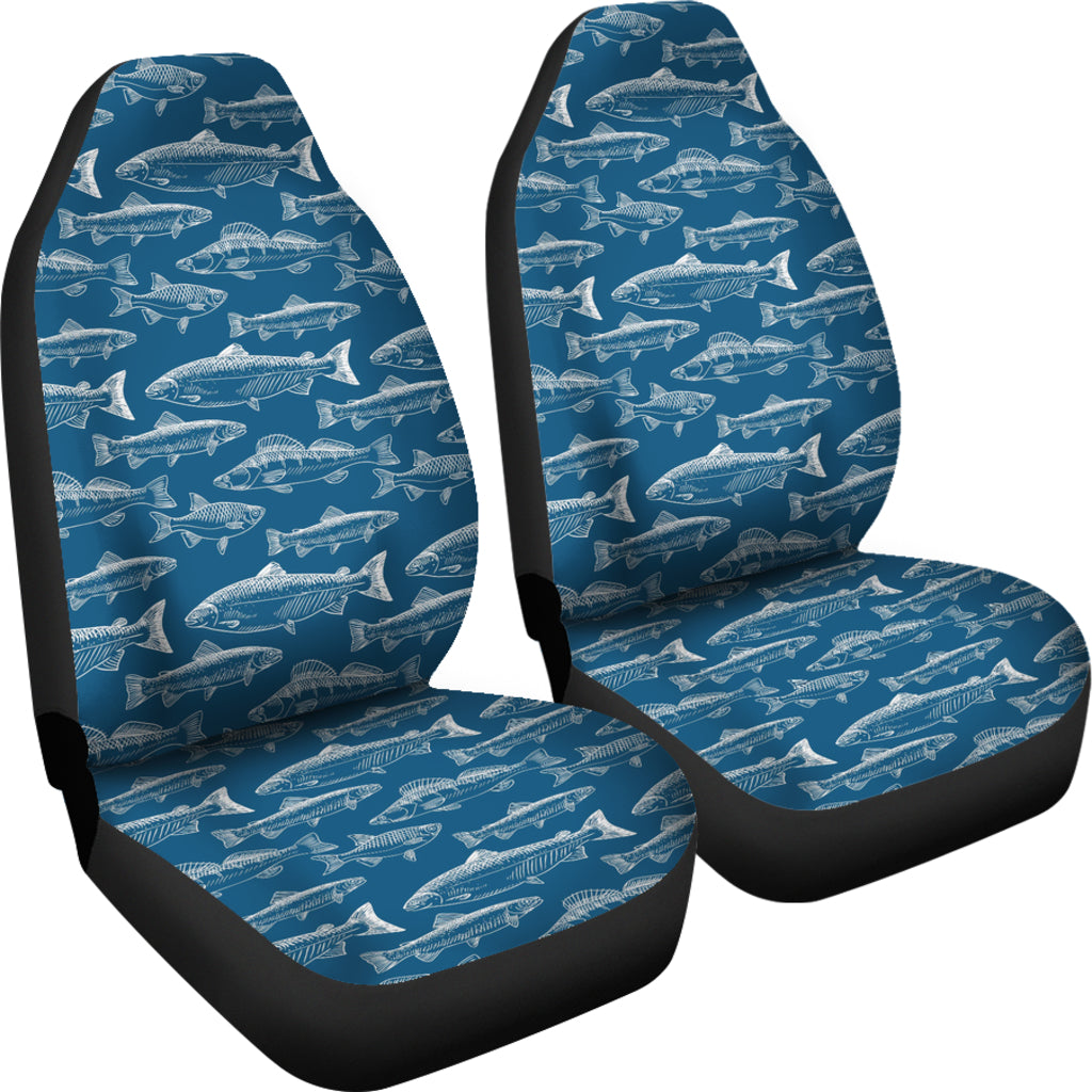 Salmon Fish Print Design LKS301 Car Seat Covers