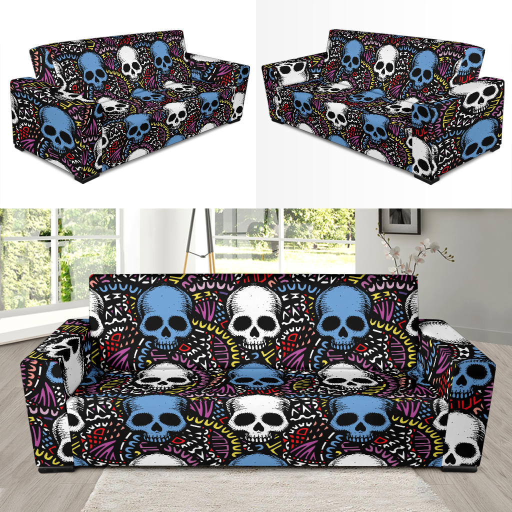 Skull Print Design LKS305 Sofa Slipcover