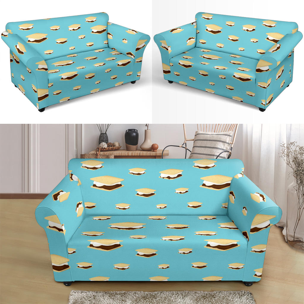 S_Mores Print Design LKS302 Loveseat Couch Slipcover