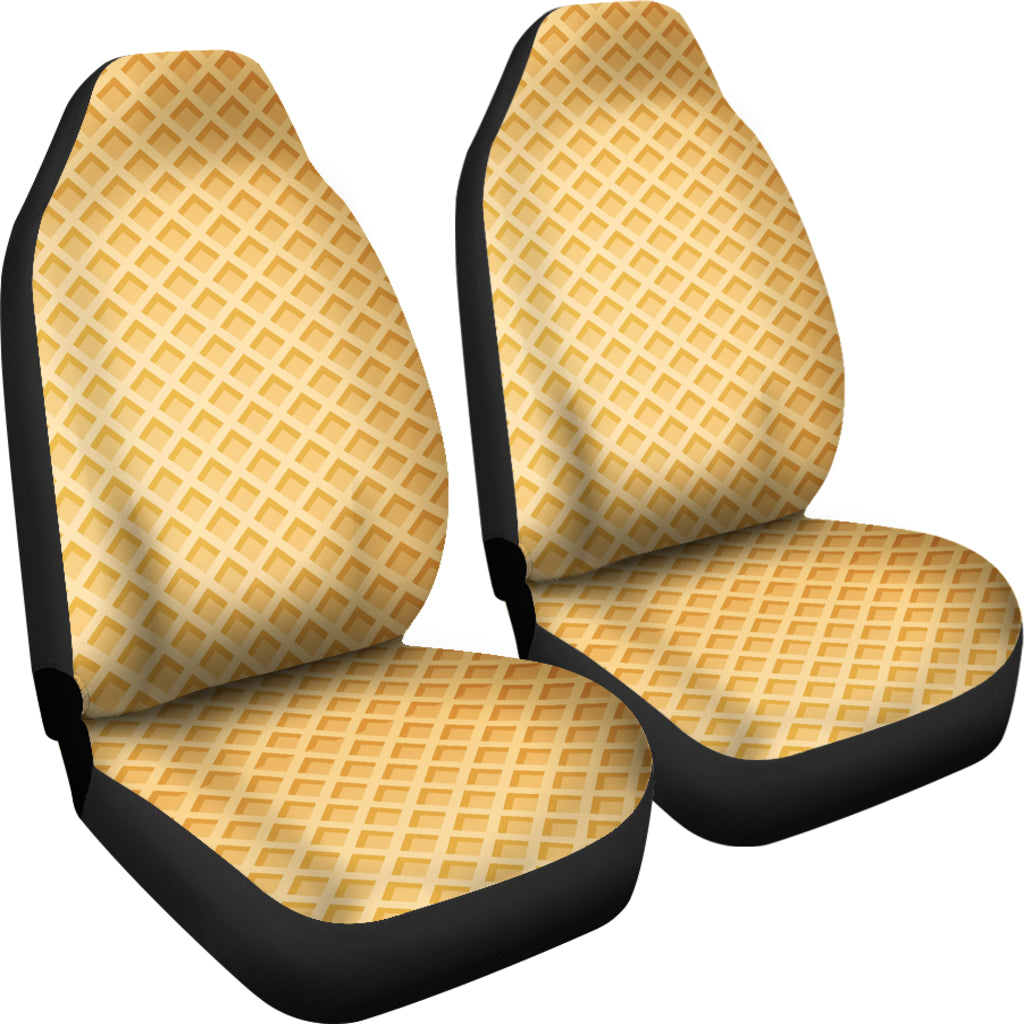 Waffle Texture Print Design LKS302 Car Seat Covers
