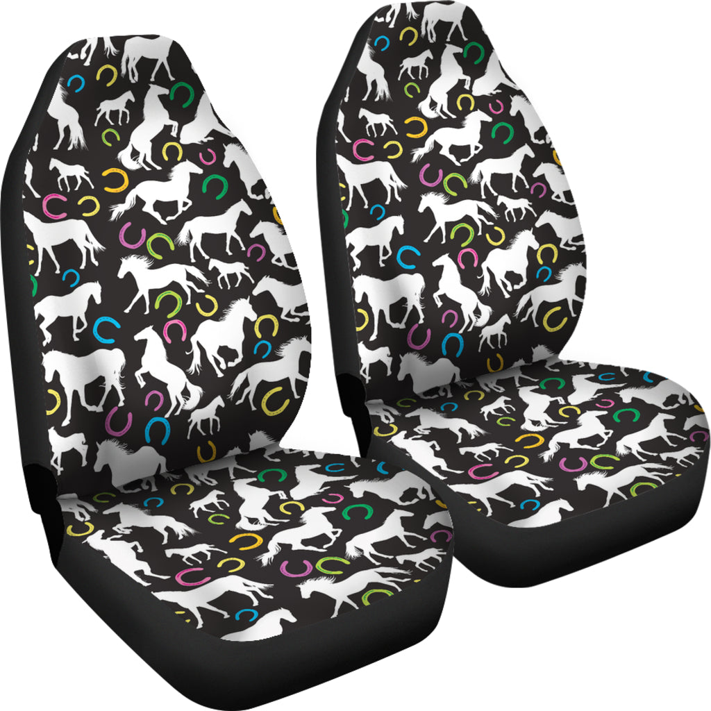 Horse Hoof Colorful Print Design LKS301 Car Seat Covers
