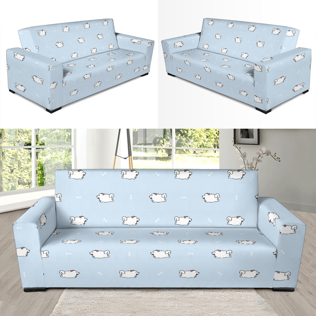 Samoyeds Print Design LKS302 Sofa Slipcover