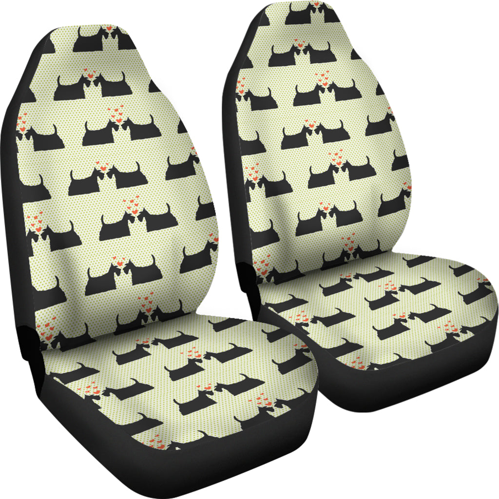 Scottish Terriers Print Design LKS304 Car Seat Covers