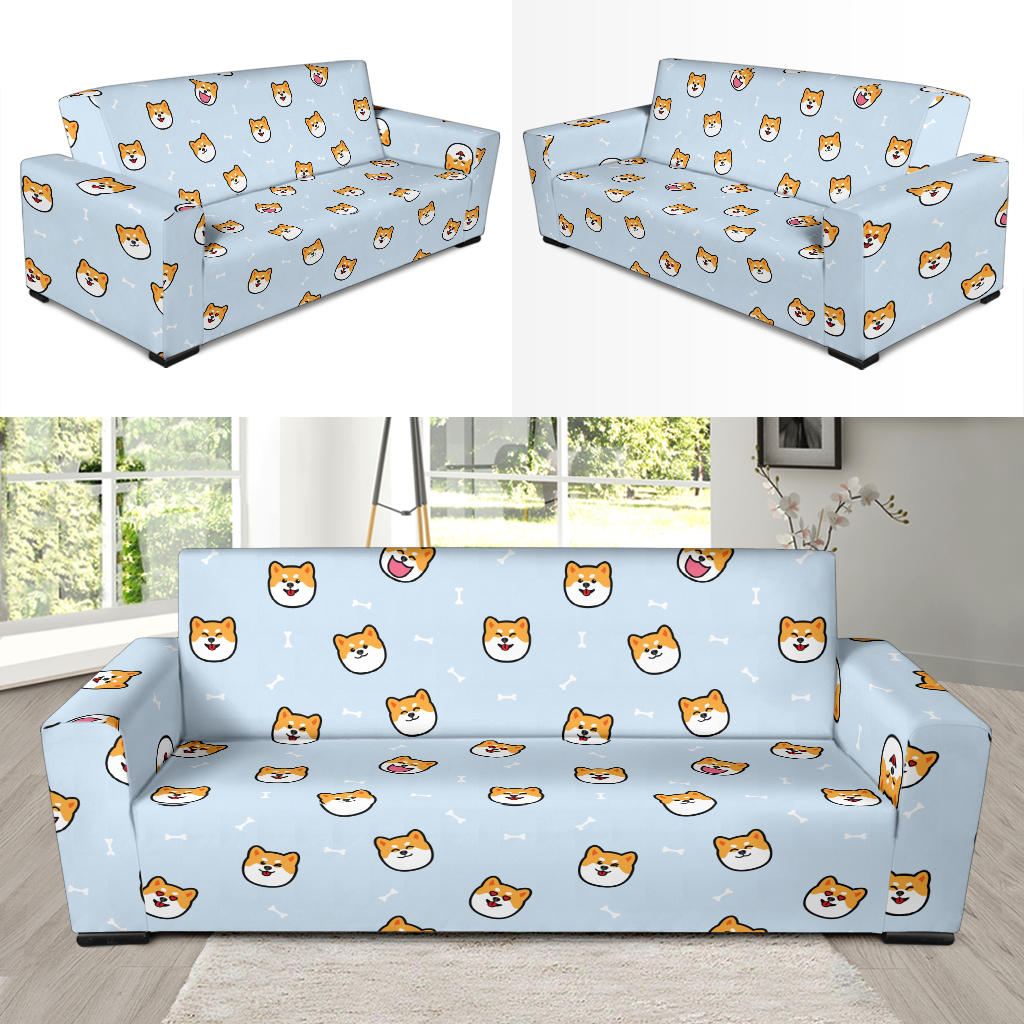 Shiba Inu Print Design LKS3012 Sofa Slipcover