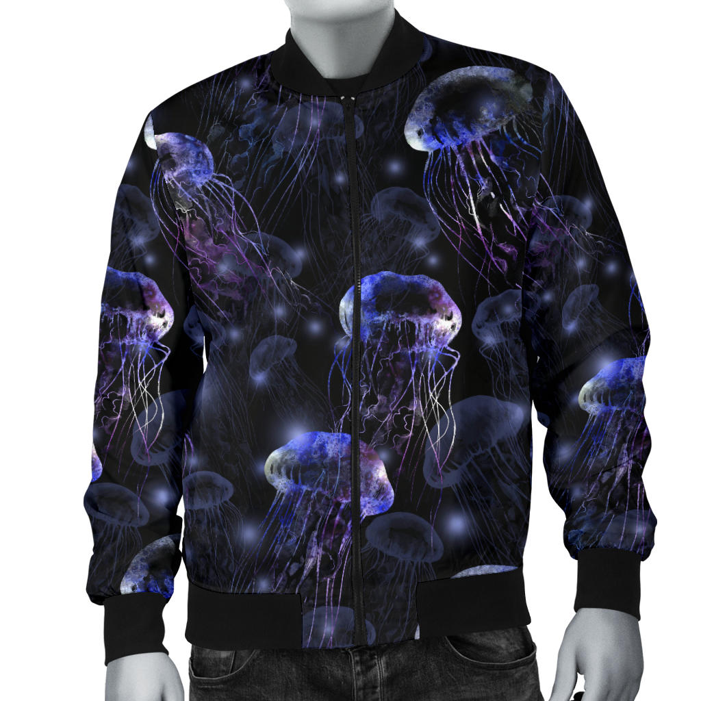 Jellyfish Themed Men Bomber Jacket