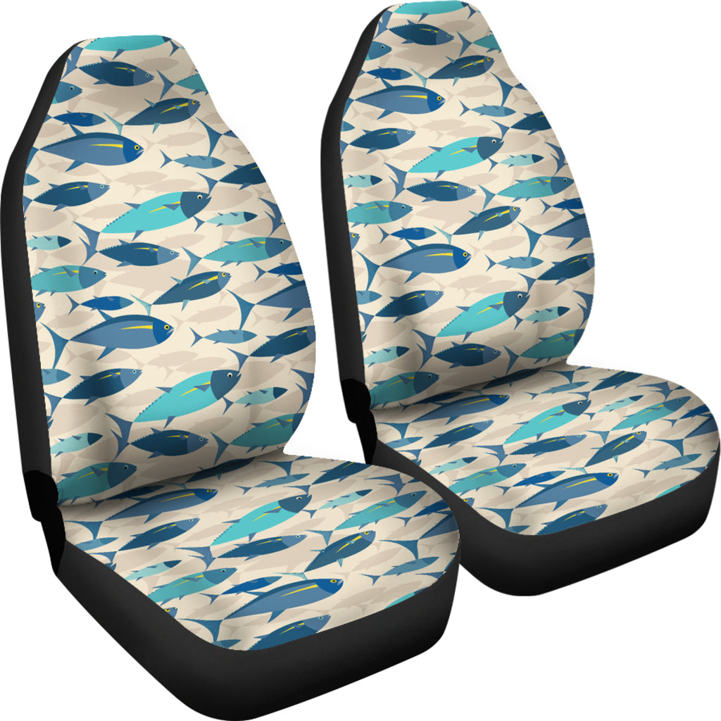 Tuna Fish Print Design LKS302 Car Seat Covers