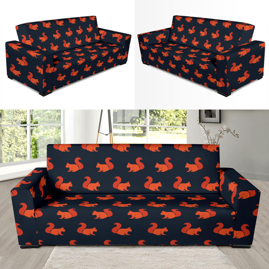 Squirrel Print Design LKS306 Sofa Slipcover