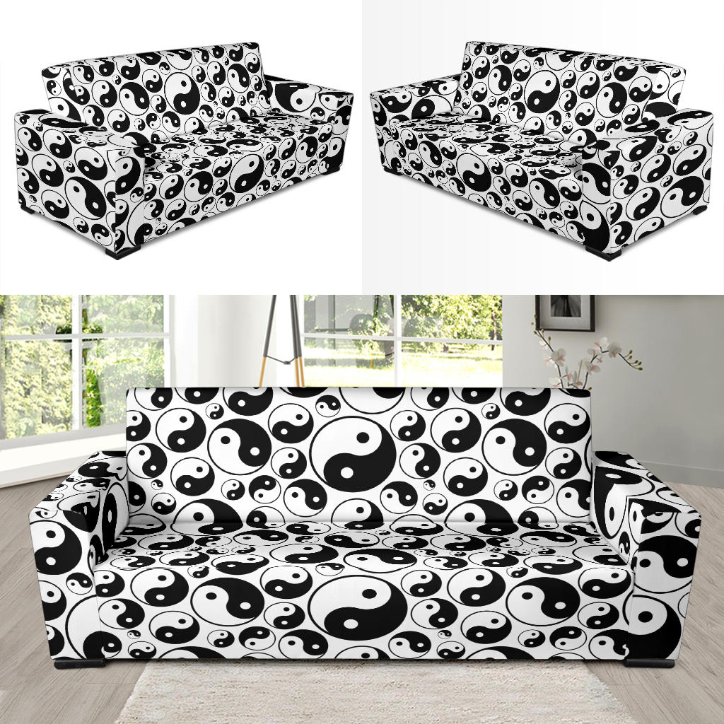 Yin Yang Print Design LKS302 Sofa Slipcover