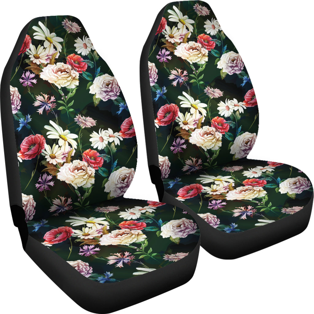 Summer Floral Print Design LKS303 Car Seat Covers