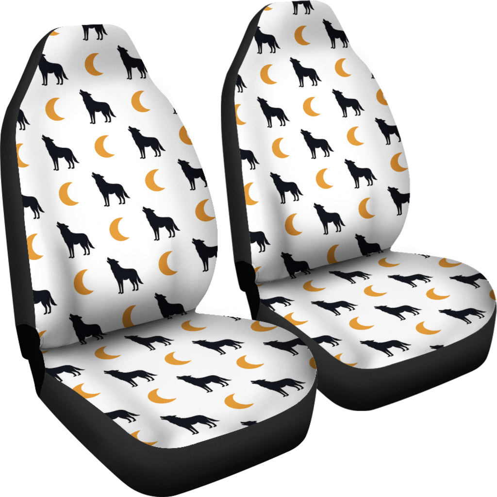 Wolf Moon Print Design LKS302 Car Seat Covers