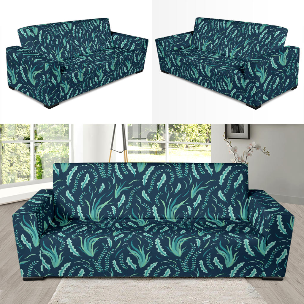 Seaweed Print Design LKS302 Sofa Slipcover