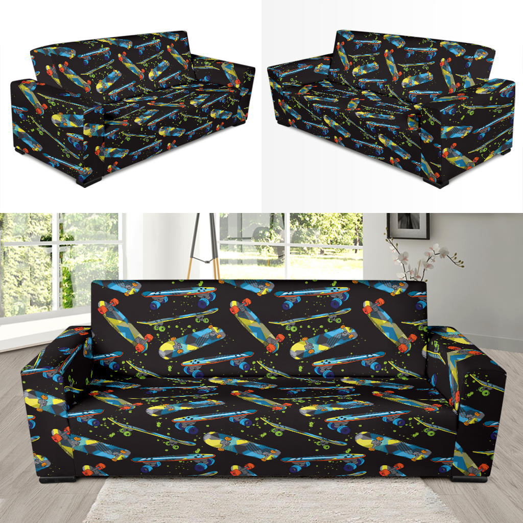 Skateboard Print Design LKS305 Sofa Slipcover