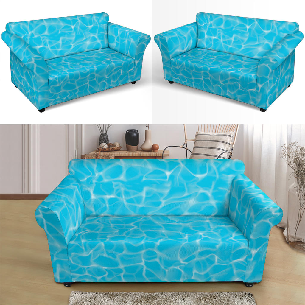 Swimming Pool Texture Print Design LKS301 Loveseat Couch Slipcover