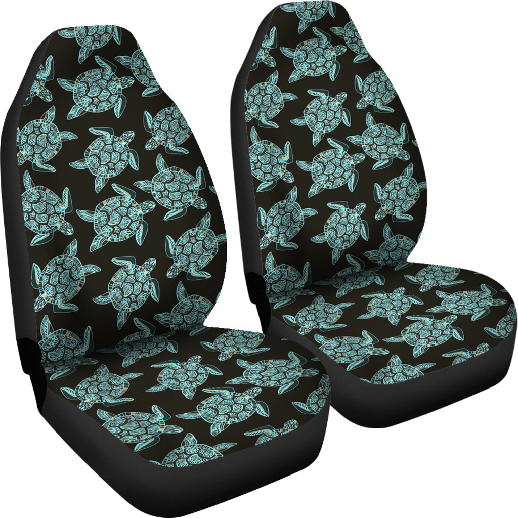 Sea Turtle Print Design LKS302 Car Seat Covers