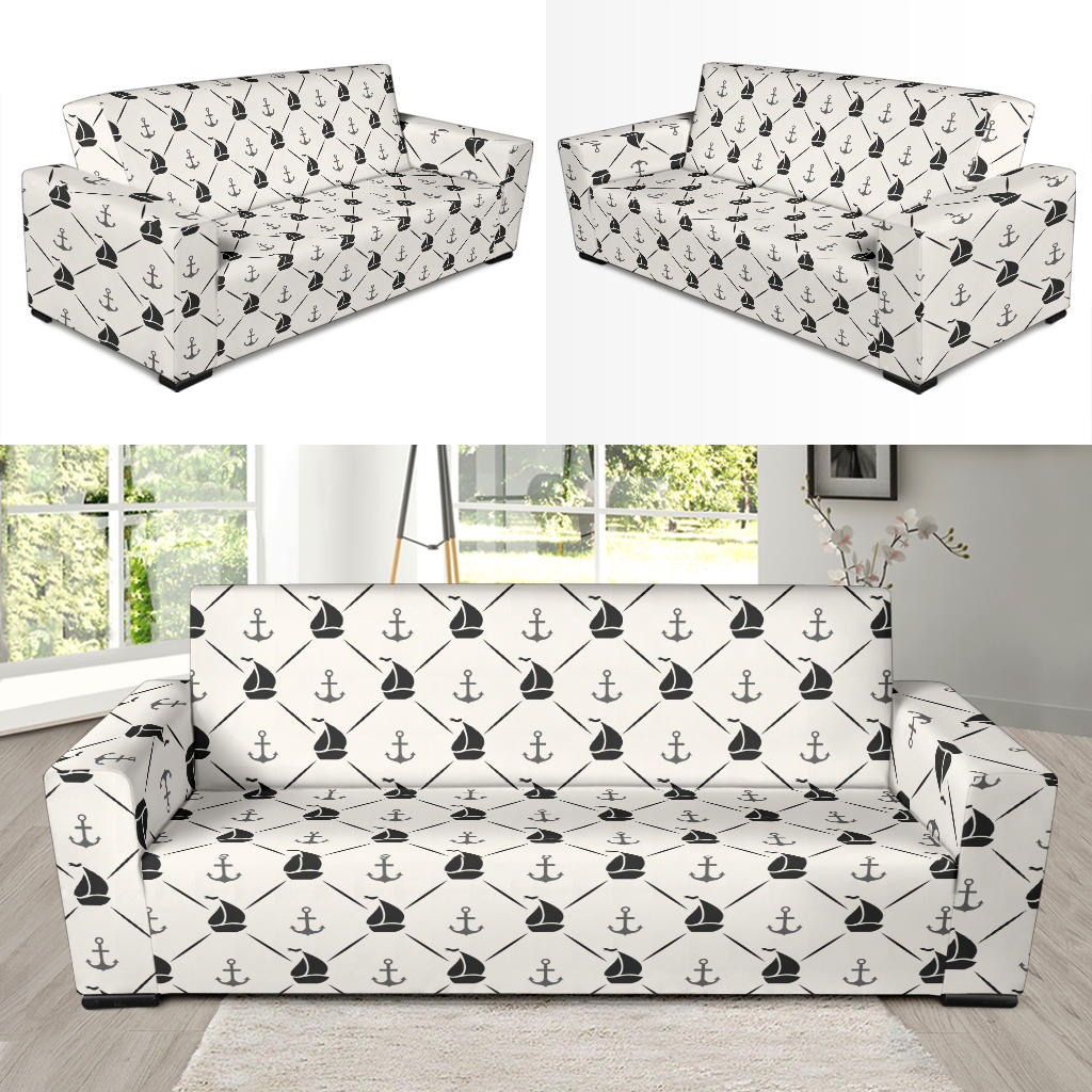 Sailboat Print Design LKS302 Sofa Slipcover