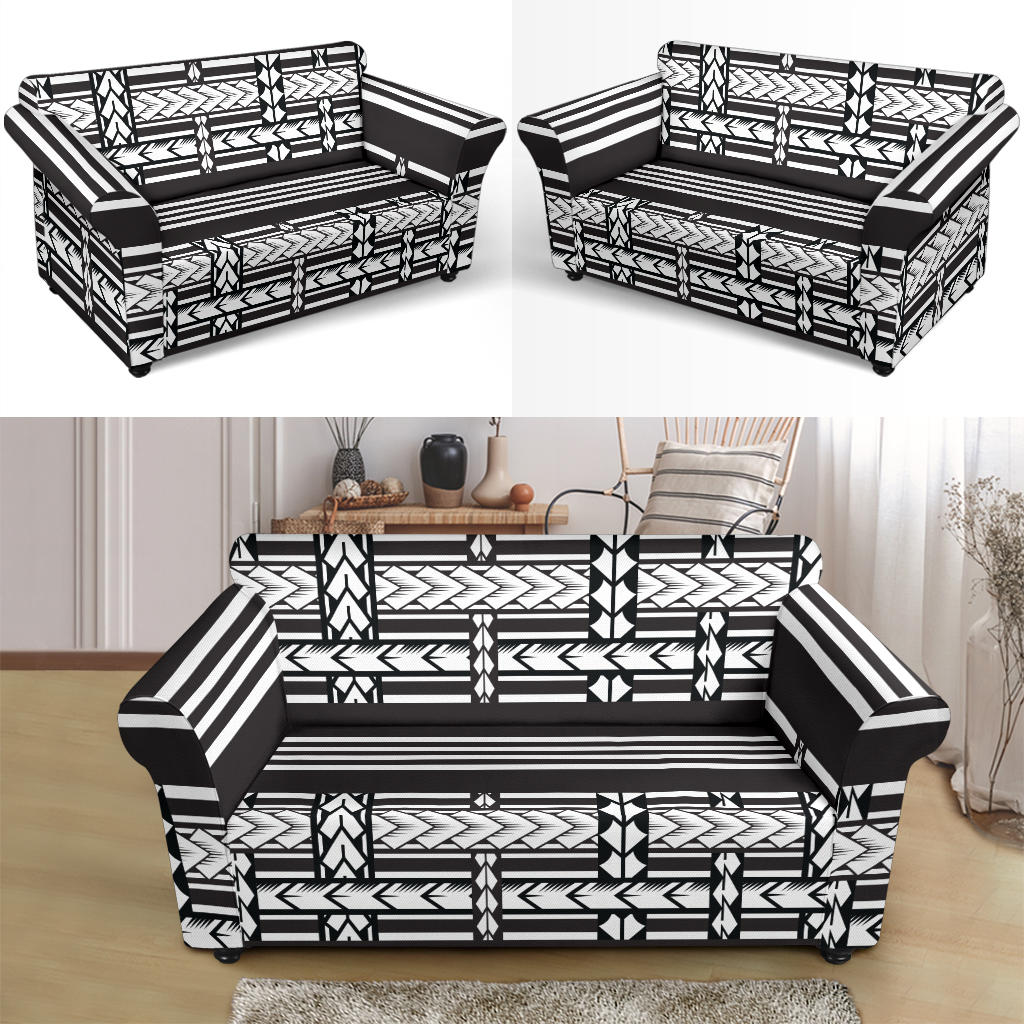 Samoan Tattoo Print Design LKS304 Loveseat Couch Slipcover