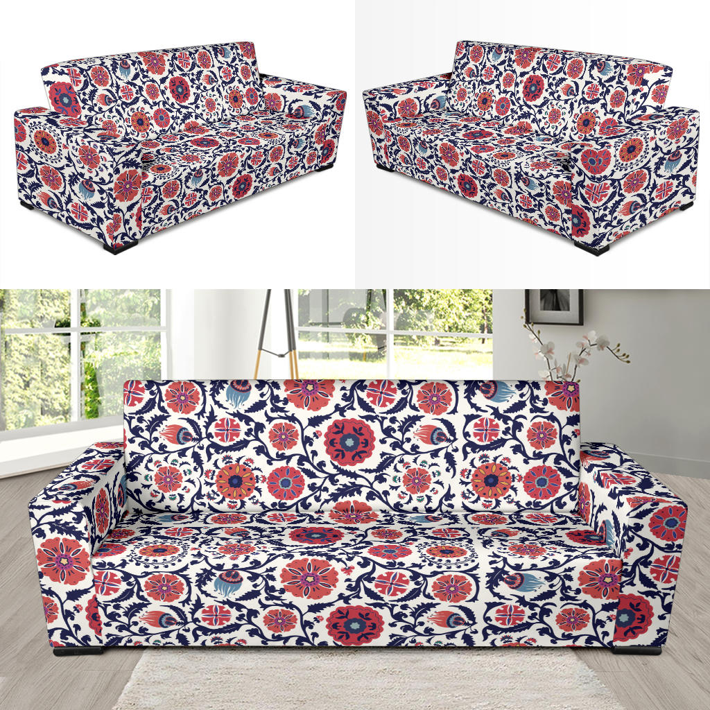 Suzani Print Design LKS304 Sofa Slipcover