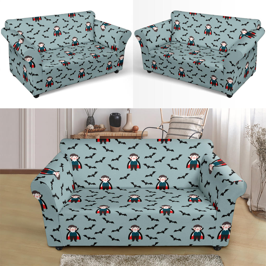 Vampire Print Design LKS304 Loveseat Couch Slipcover