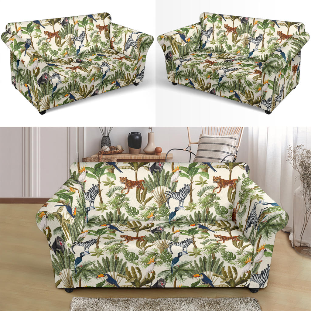 Safari Animal Print Design LKS304 Loveseat Couch Slipcover
