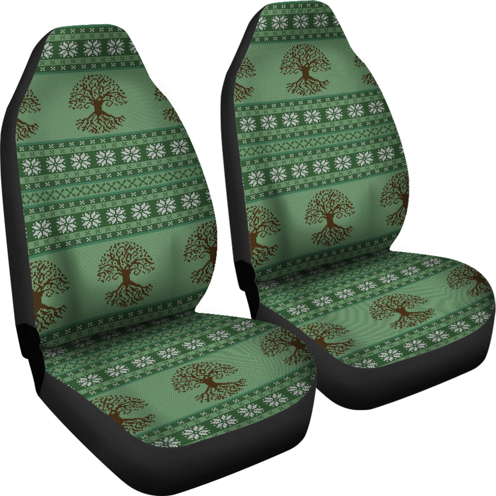 Tree Of Life Knit Style Print Design LKS301 Car Seat Covers