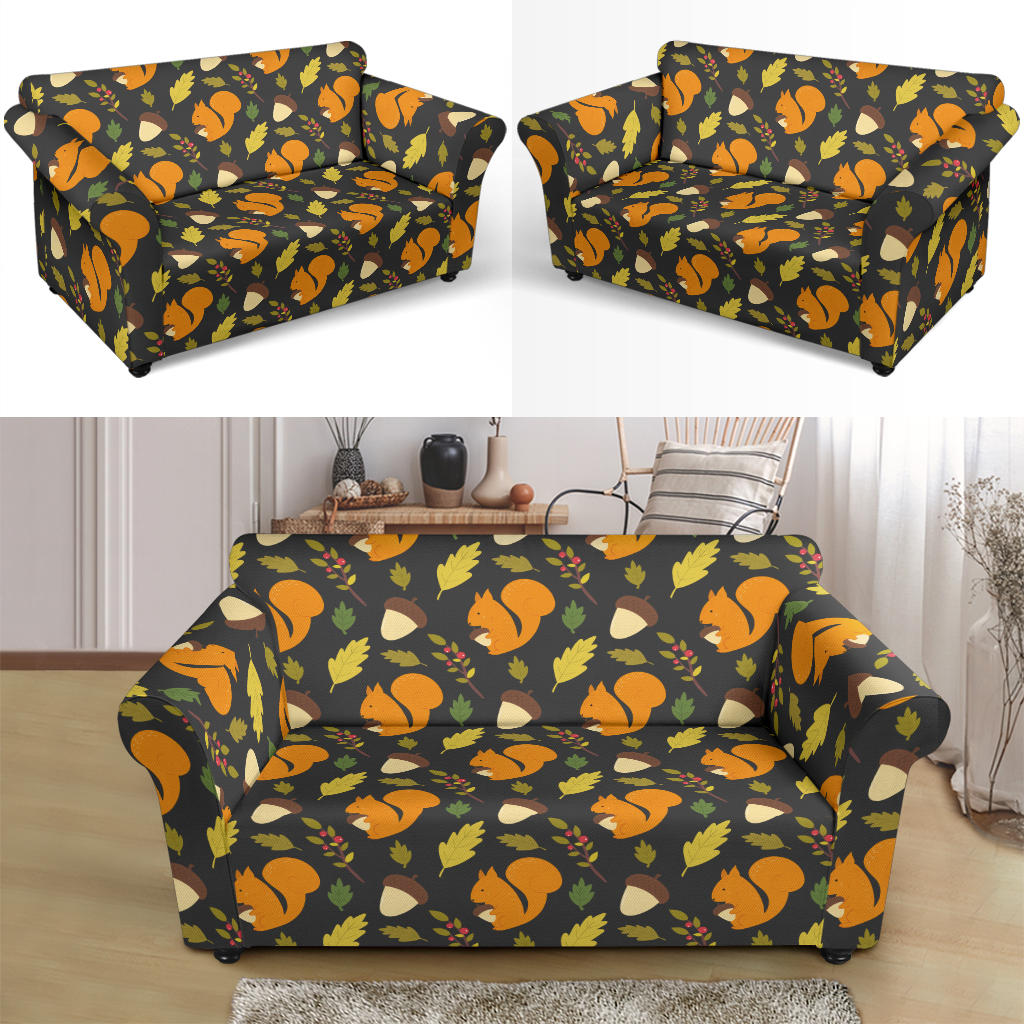 Squirrel Print Design LKS301 Loveseat Couch Slipcover