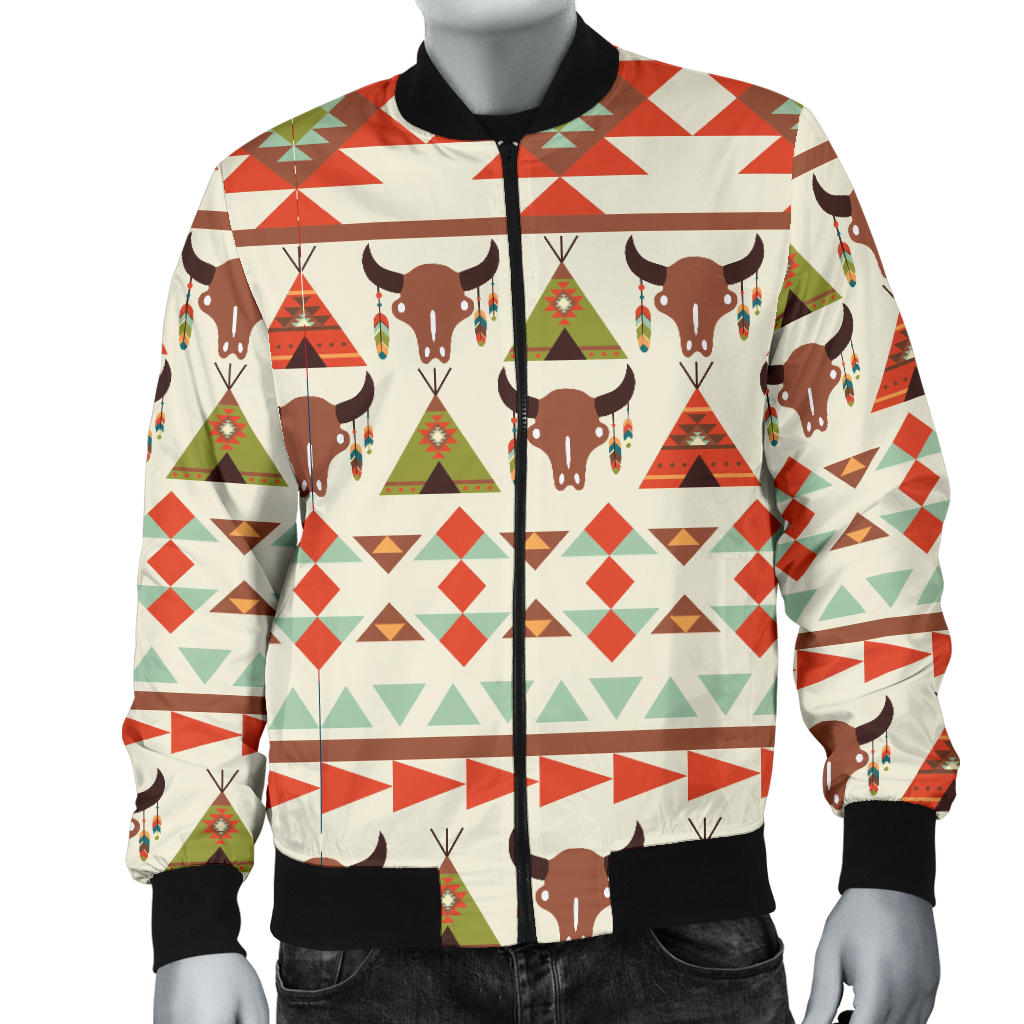 American indian Ethnic Pattern Men Bomber Jacket