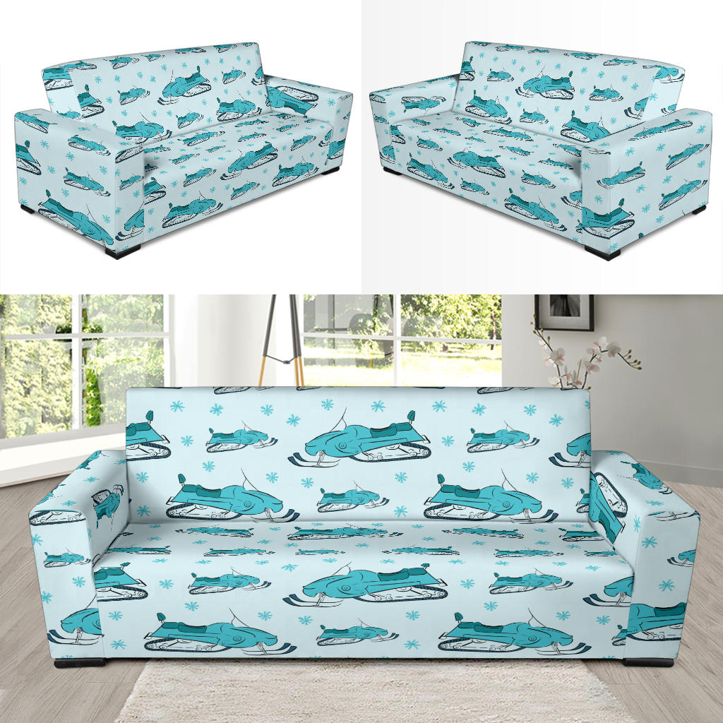 Snowmobile Print Design LKS301 Sofa Slipcover