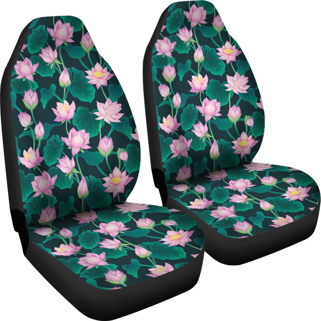 Water Lily Print Design LKS302 Car Seat Covers