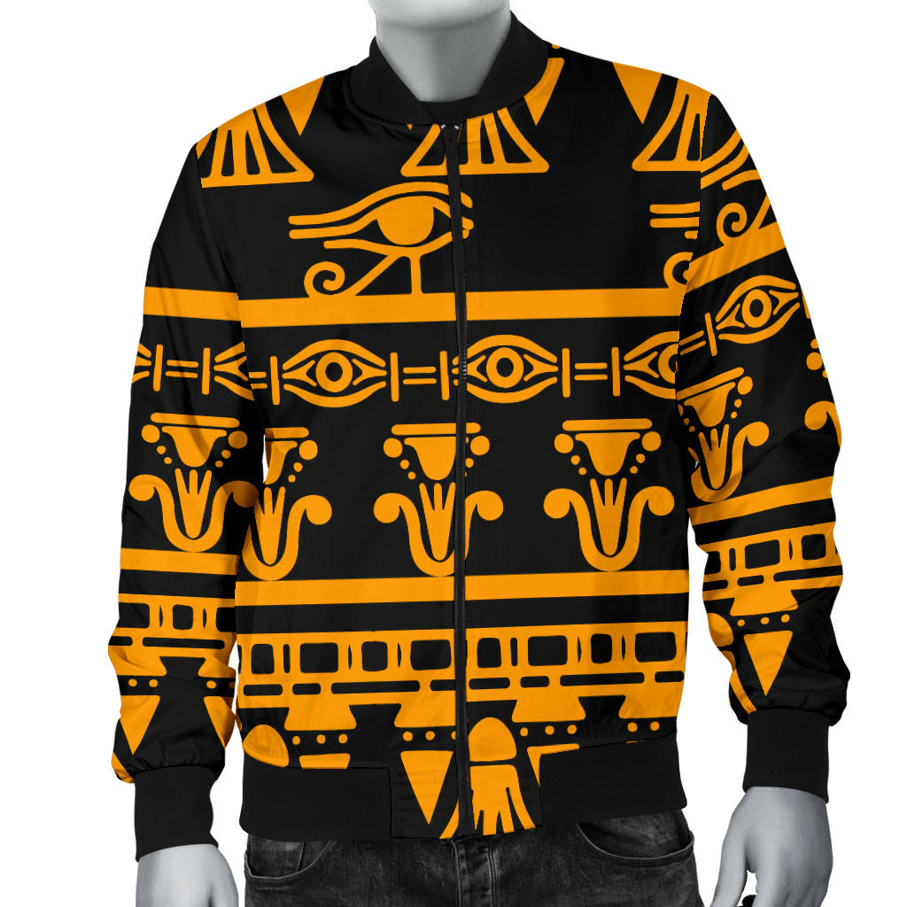 Eye of Horus Tribal Egypt Pattern Men Bomber Jacket