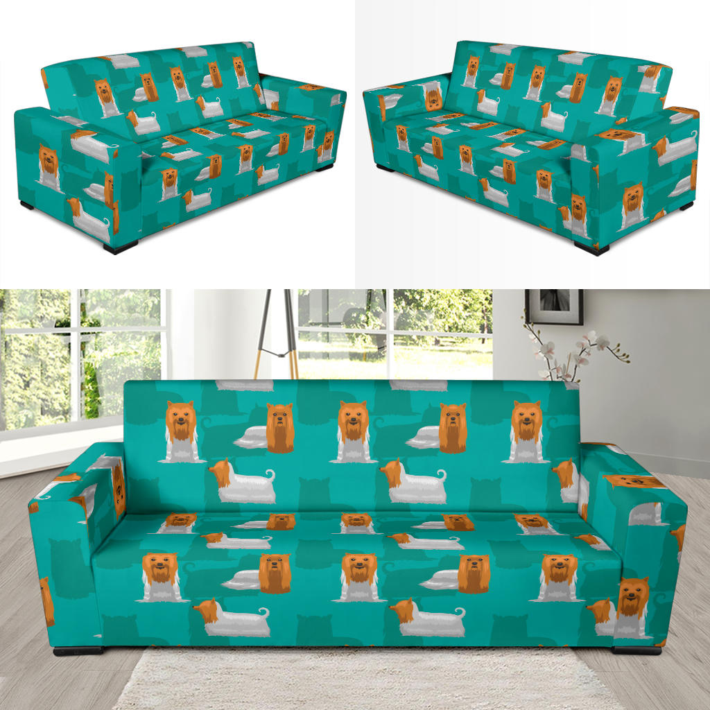 Silky Terriers Print Design LKS301 Sofa Slipcover