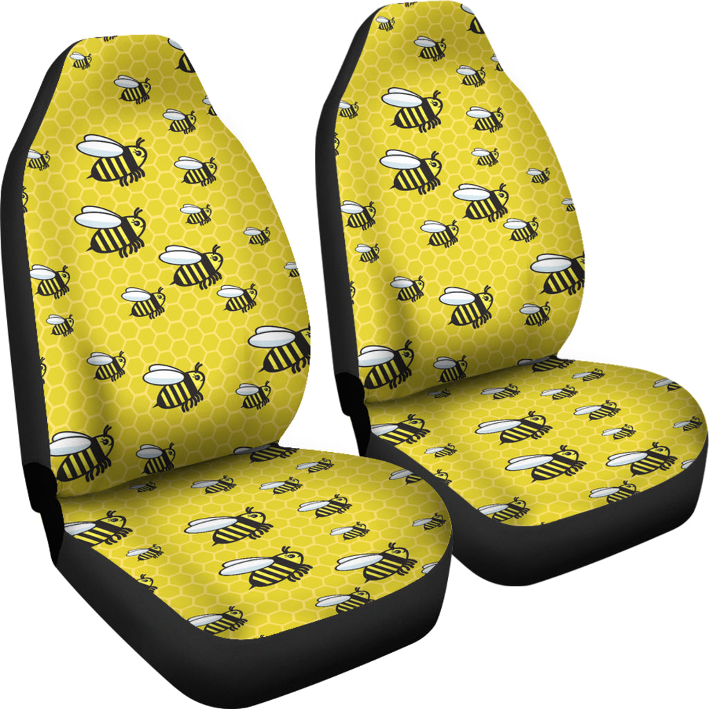 Bee Cute Print Design LKS308 Car Seat Covers
