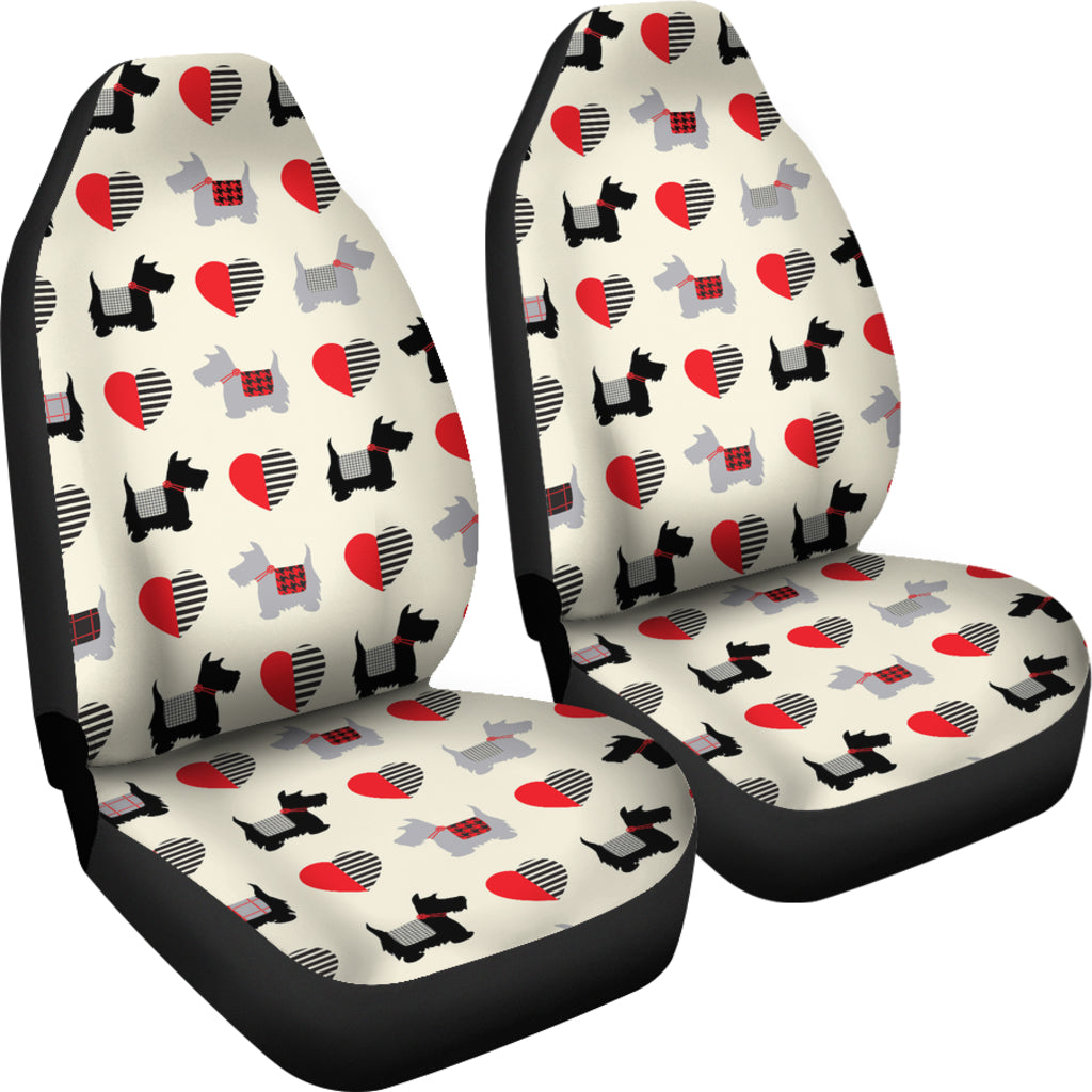 Scottish Terriers Print Design LKS3010 Car Seat Covers