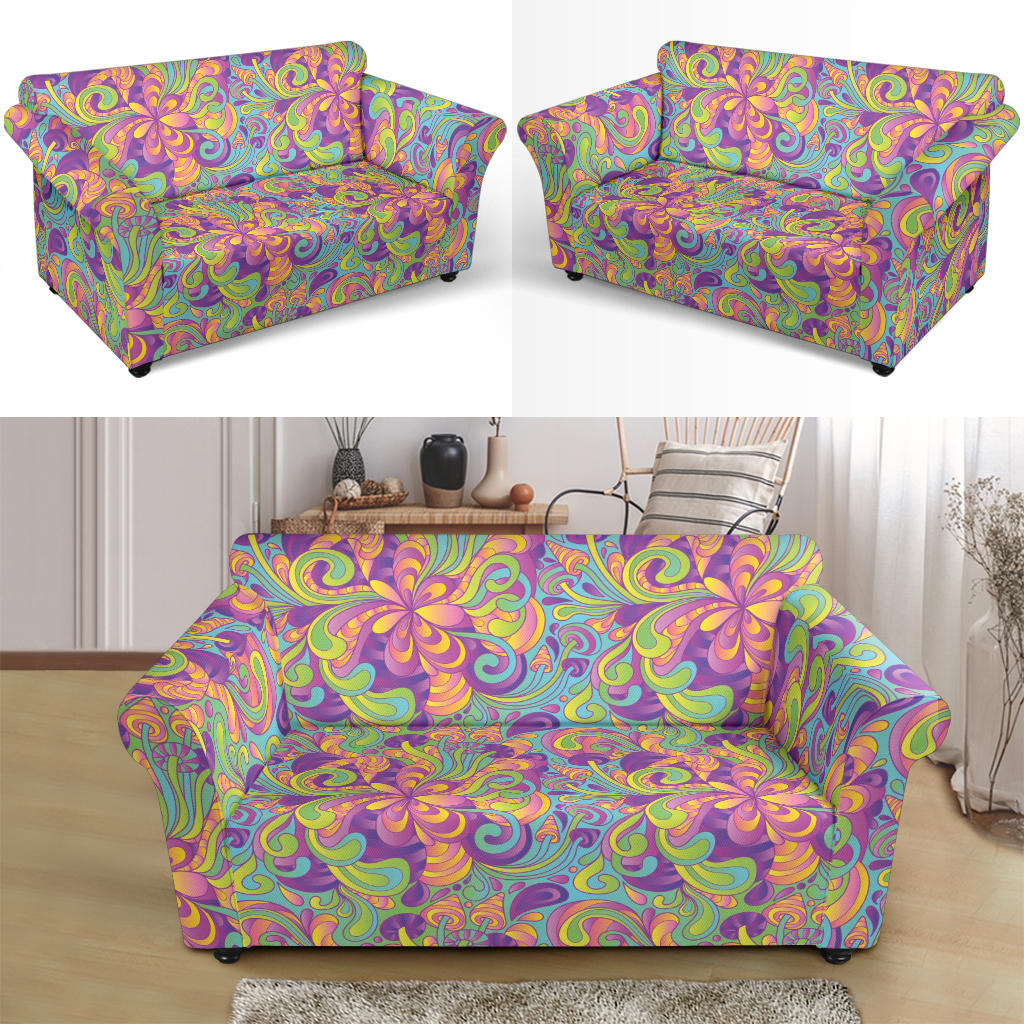 Trippy Print Design LKS306 Loveseat Couch Slipcover