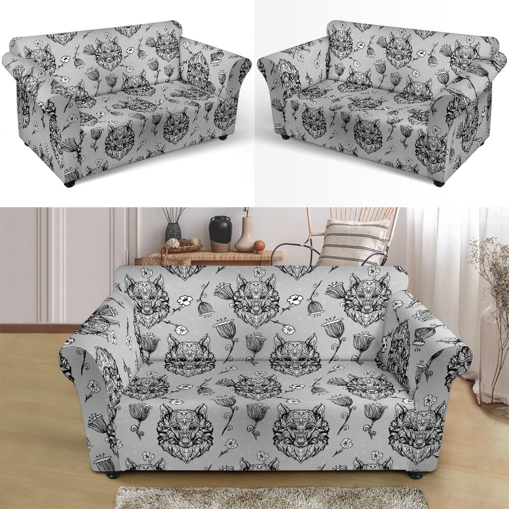 Tribal Pattern Print Design LKS306 Loveseat Couch Slipcover