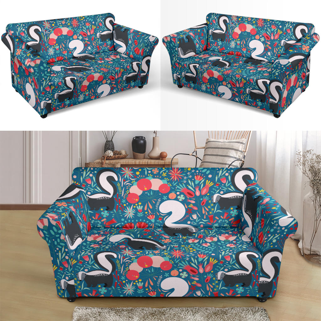 Skunk Print Design LKS302 Loveseat Couch Slipcover