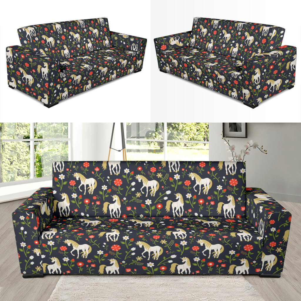 Unicorn Print Design LKS301 Sofa Slipcover