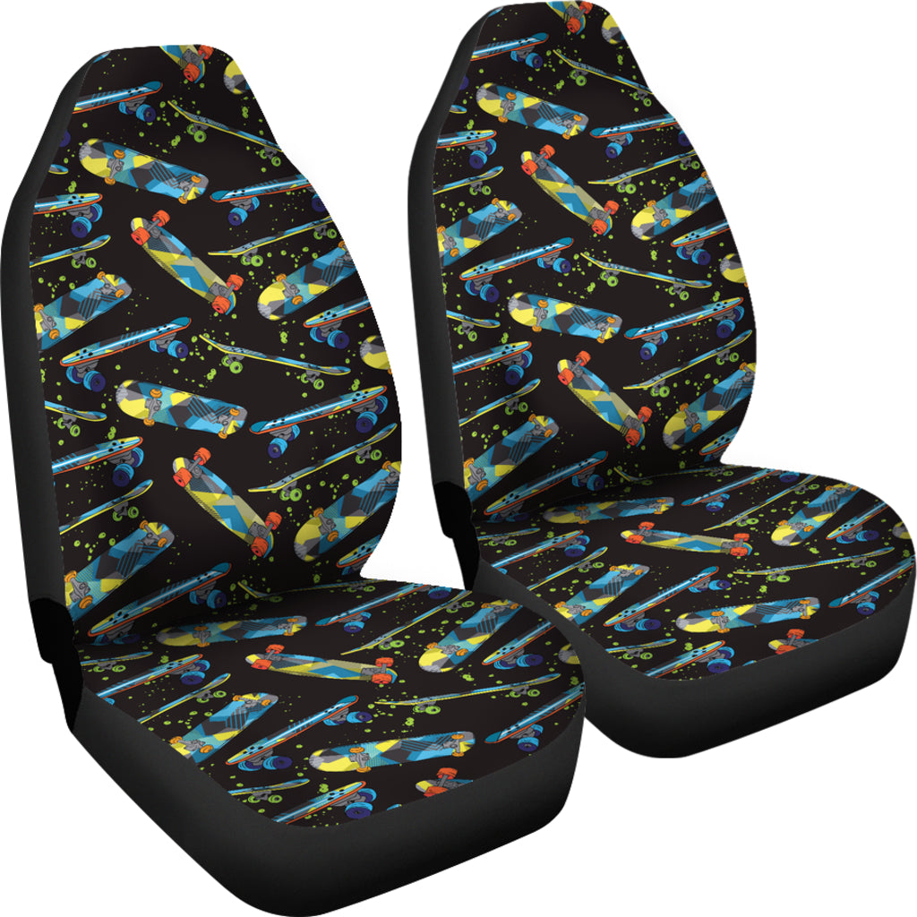 Skateboard Print Design LKS305 Car Seat Covers