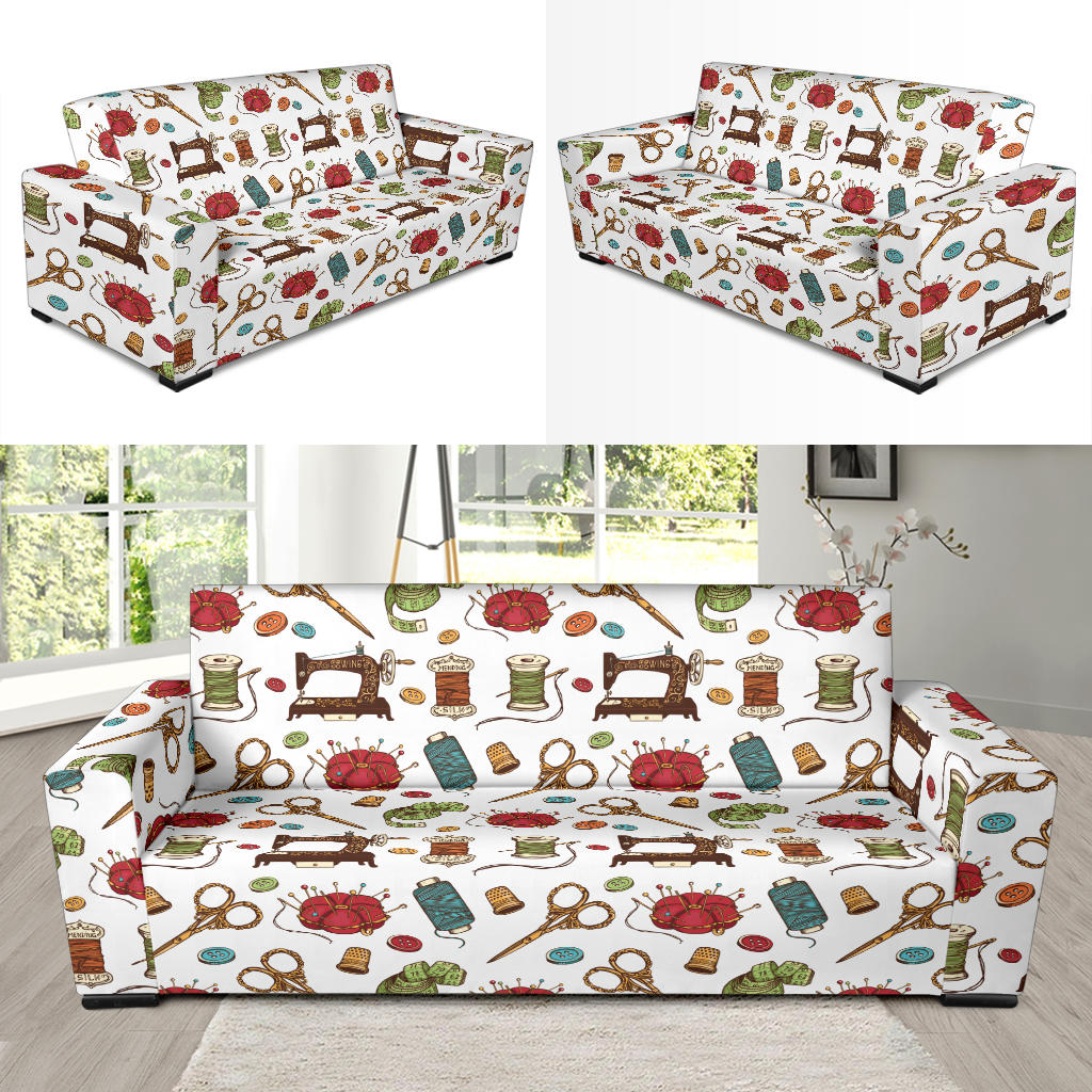 Sewing Equipment Print Design LKS304 Sofa Slipcover