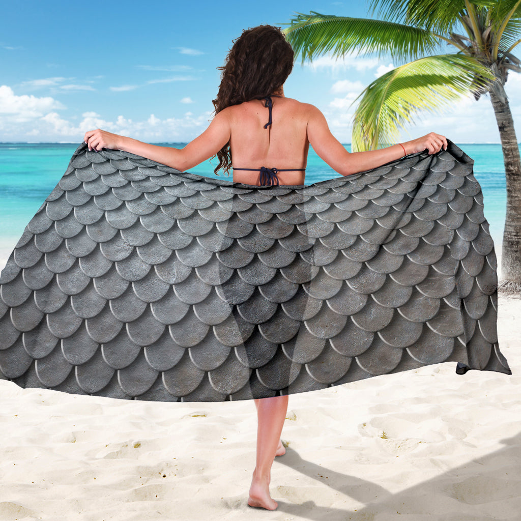 Armor Scales Pattern Print Design 03 Sarong Pareo Wrap