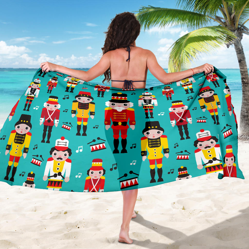 Nutcracker Pattern Print Design A03 Sarong Pareo Wrap