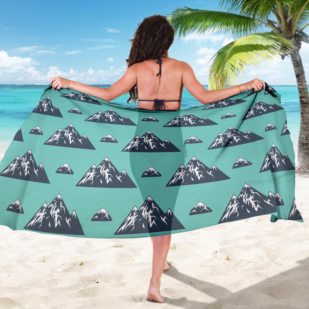 Mountain Pattern Print Design 01 Sarong Pareo Wrap
