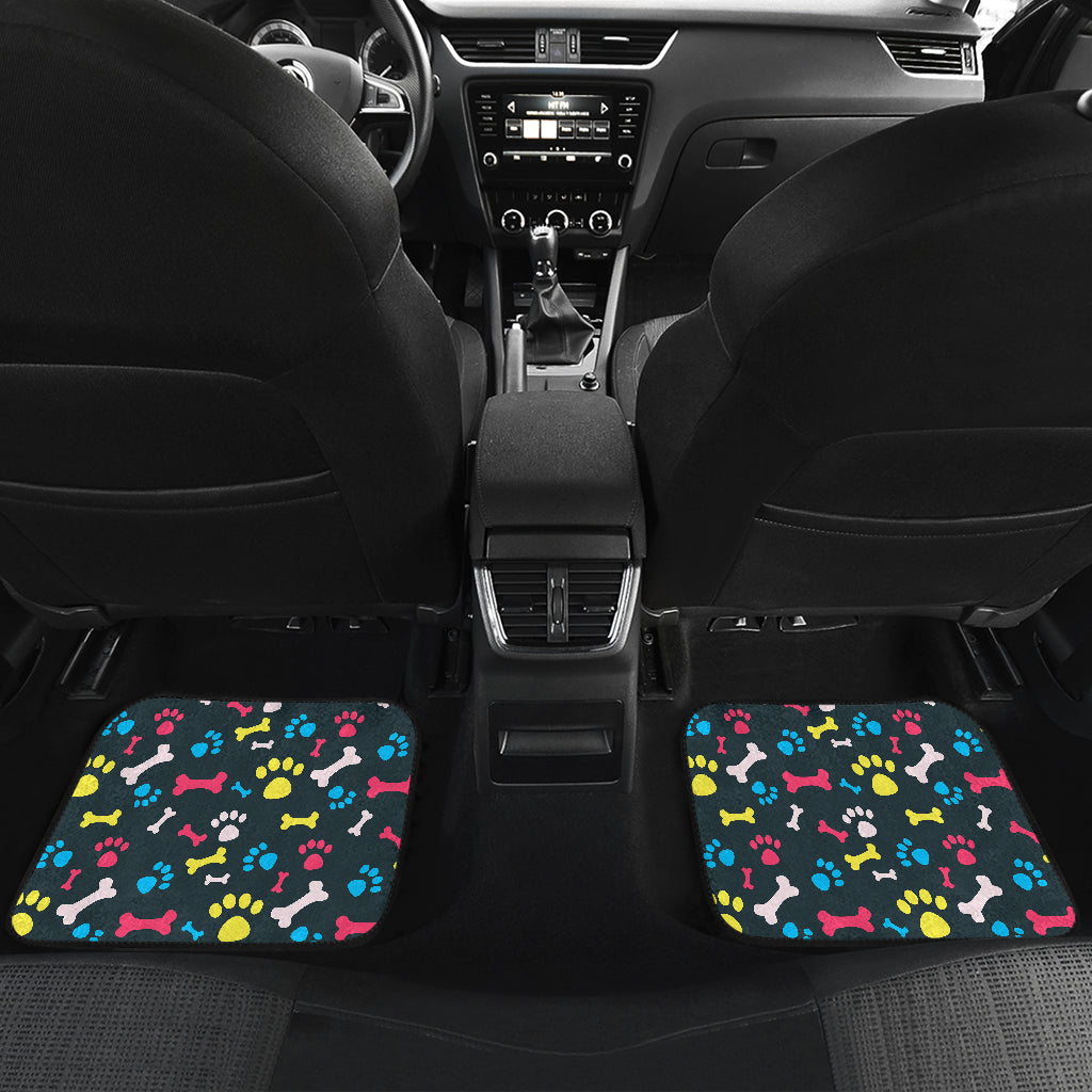Paw Design Print Car Floor Mats Front Back