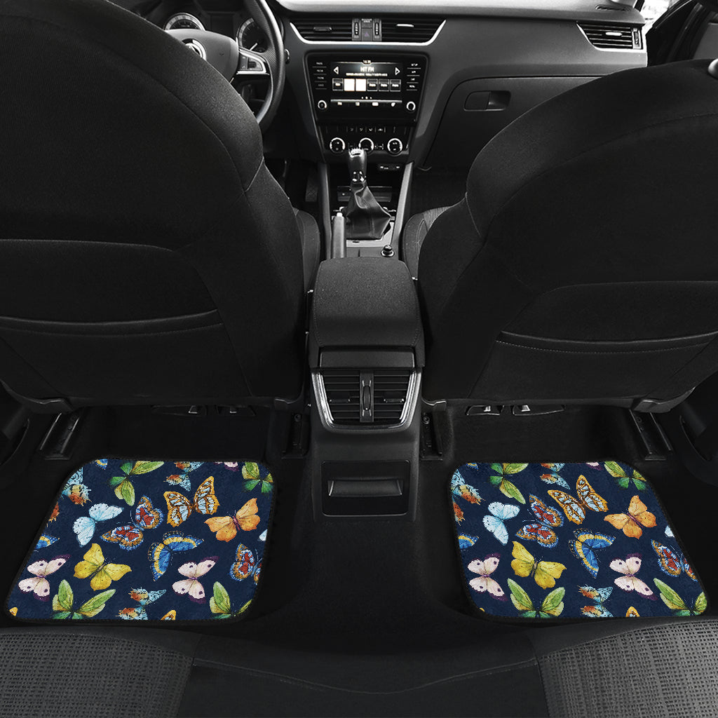 Butterfly Beautiful Print Pattern Car Floor Mats Front Back