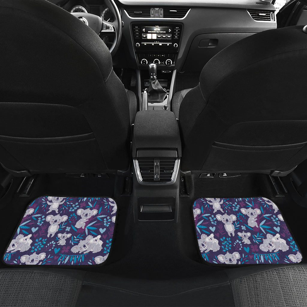 Koala Cute Themed Design Print Car Floor Mats Front Back