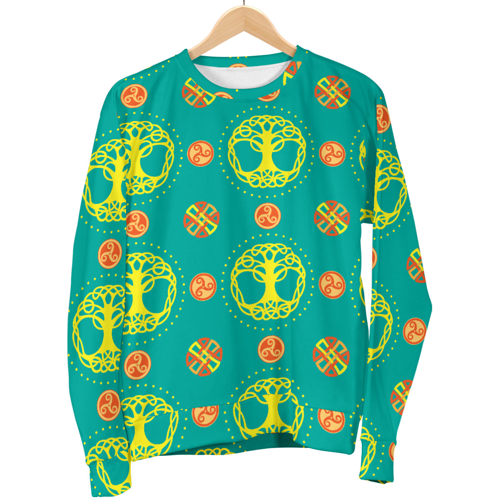 Celtic Tree of Life Print Pattern Women Long Sleeve Sweatshirt