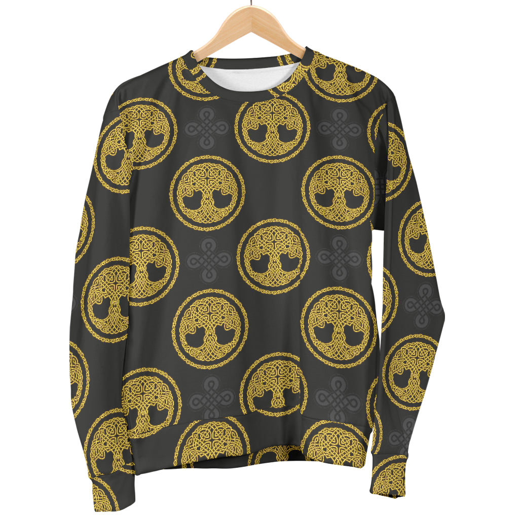 Celtic Tree of Life Design Men Long Sleeve Sweatshirt